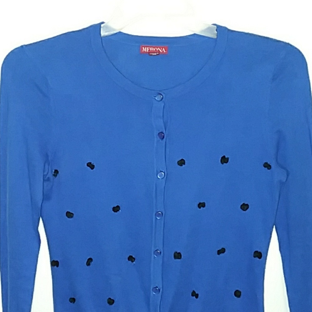 Blue cardigan